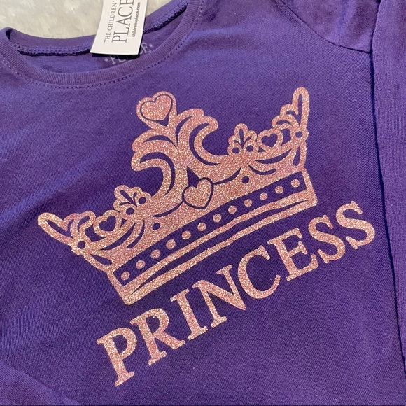 🆕Girl’s Glitter PRINCESS Graphic Tee - Picture 5 of 5